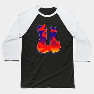 Letter U - Night Sky Baseball T-Shirt